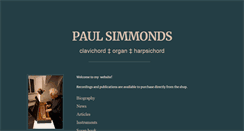 Desktop Screenshot of paulsimmonds.com